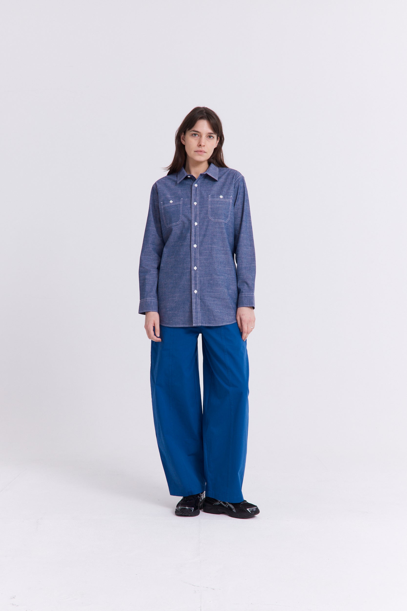Patch Chambray Work Shirt