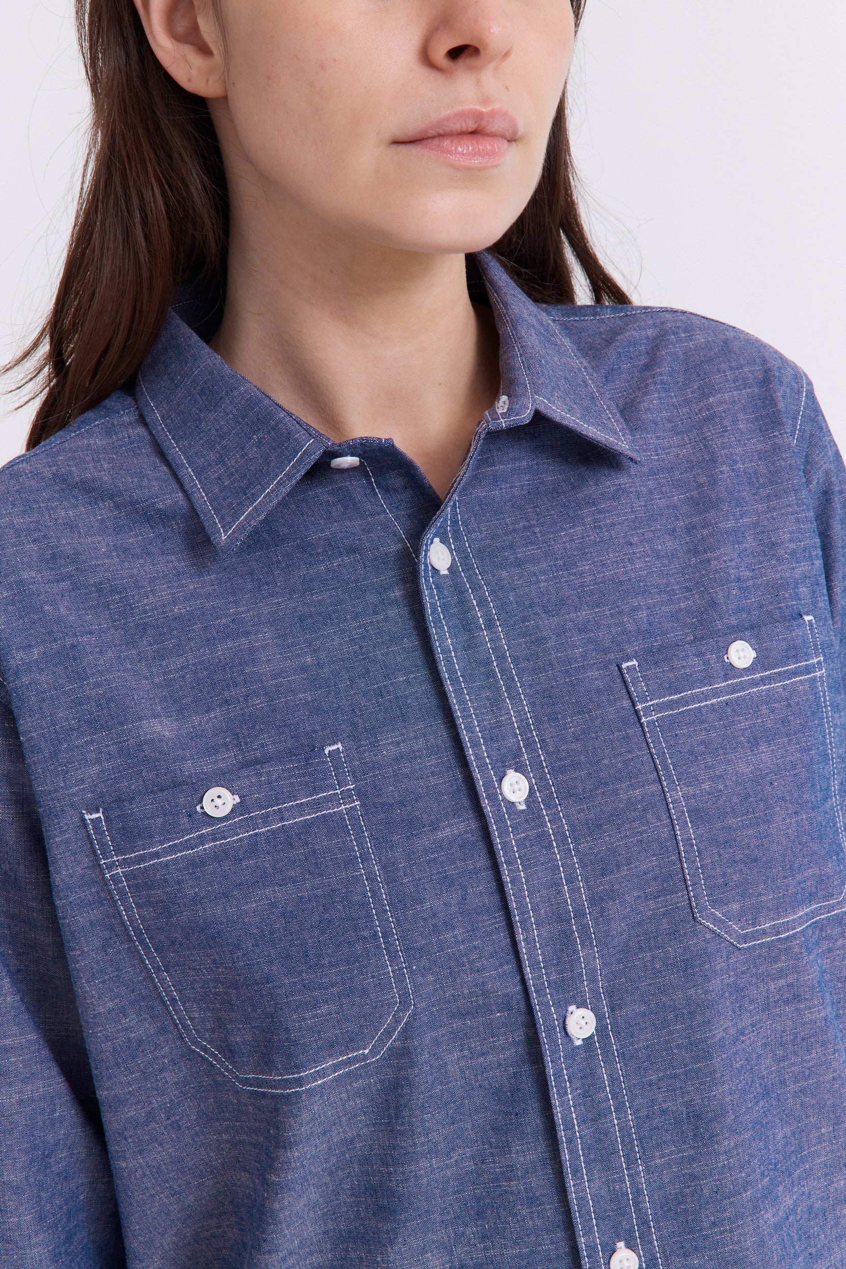 Patch Chambray Work Shirt