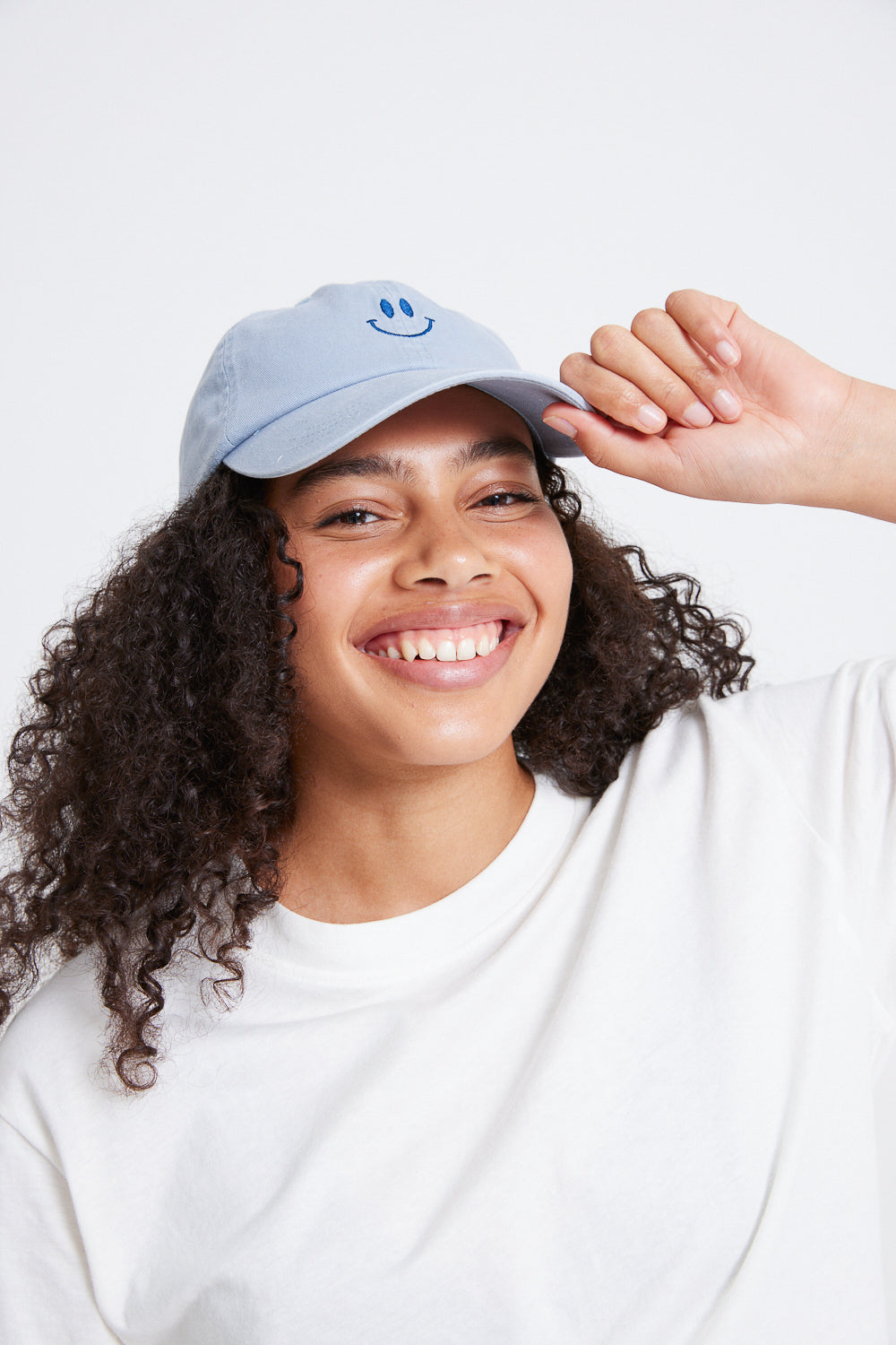 Smiley Cap - Blue/Grey