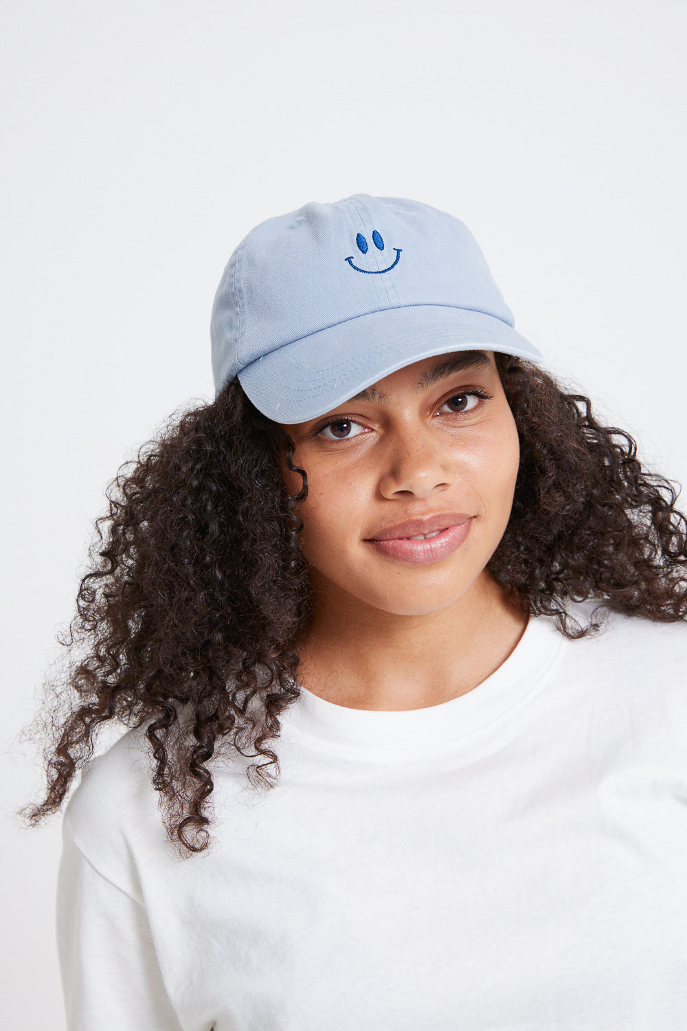 Smiley Cap - Blue/Grey