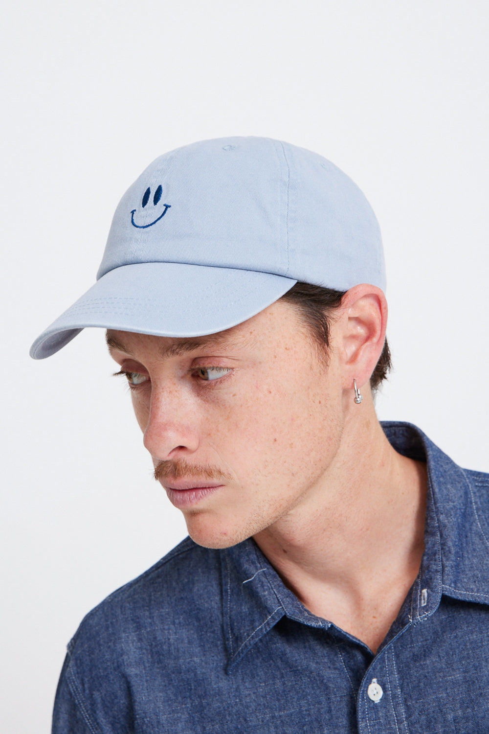 Smiley Cap - Blue/Grey